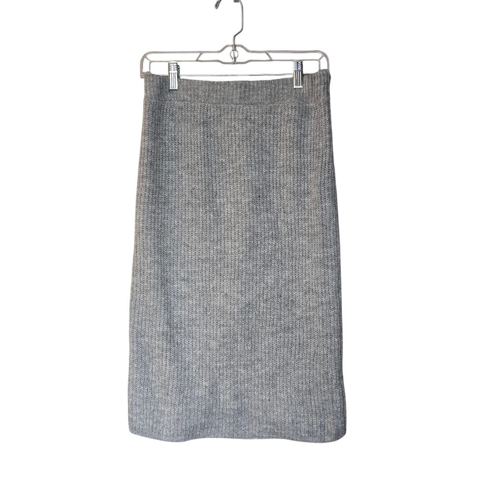NWT Women's Medium Gray Mock Turtleneck Sweater Pull-On Skirt 2 Piece Set - Picture 7 of 12